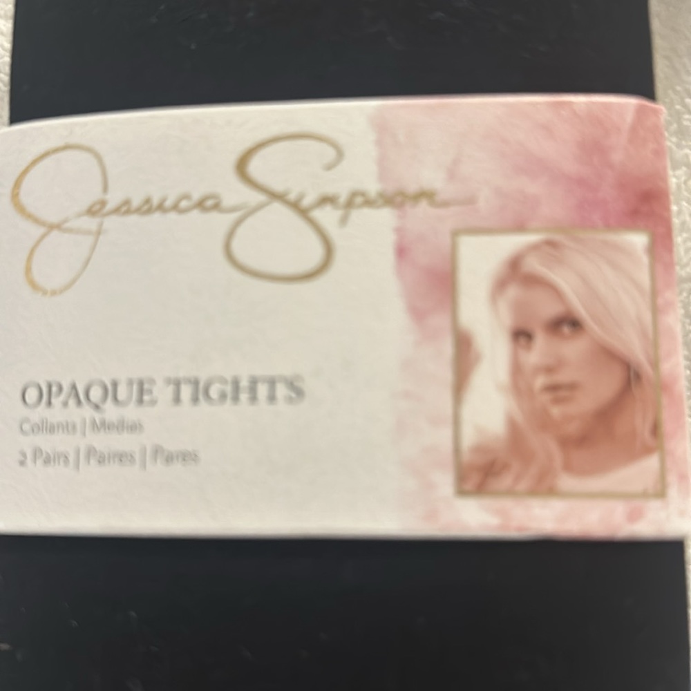 Jessica Simpson Opaque Tights - 2 Pairs - Picture 2 of 12